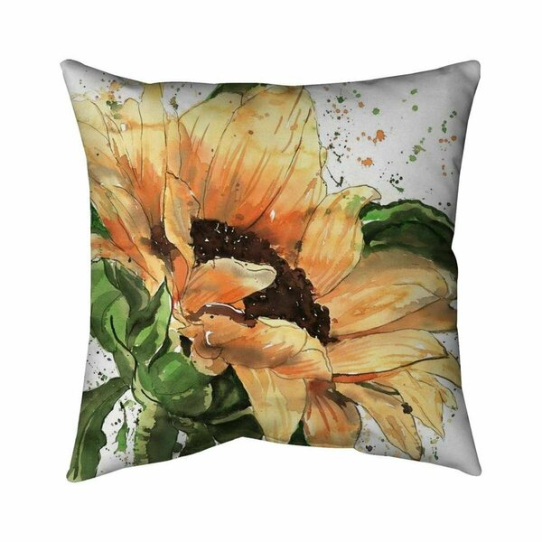 Begin Home Decor 26 x 26 in. Sunflower In Bloom-Double Sided Print Indoor Pillow 5541-2626-FL342